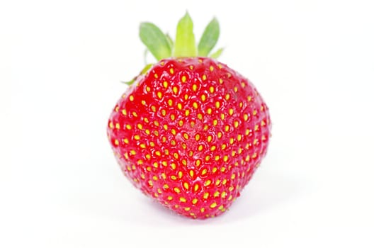 strawberries isolated on white