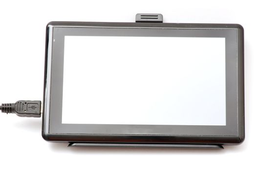 GPS navigator on white background