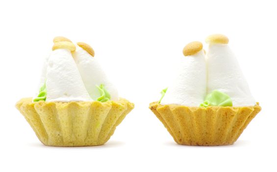 fresh cake isolated on a white background