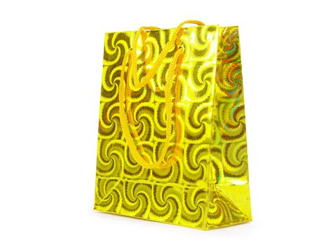 color shopping bag isolated on white background