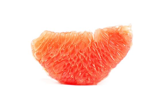 halves grapefruit isolated on a white background