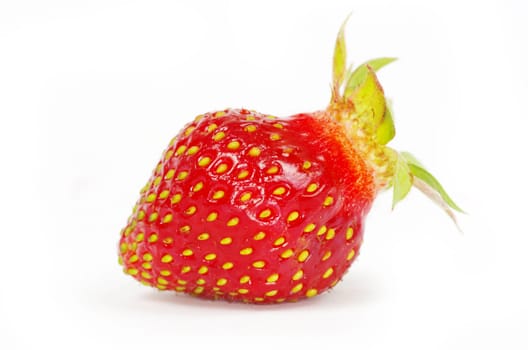 strawberries isolated on white