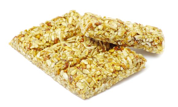 sunflower seeds isolated on white