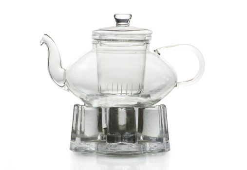 Tea being poured into glass