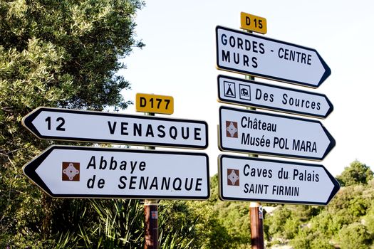signposts, Provence, France