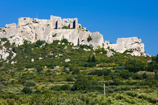 ruins of castle, les Baux-de-Provence, Provence, France