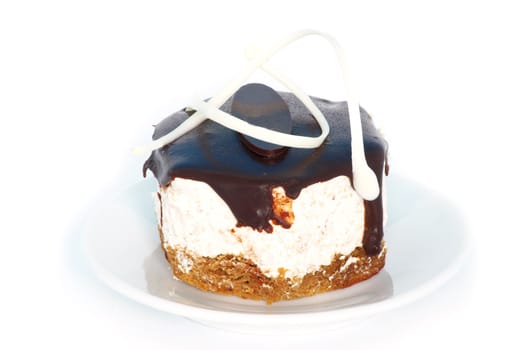 fresh cake isolated on a white background