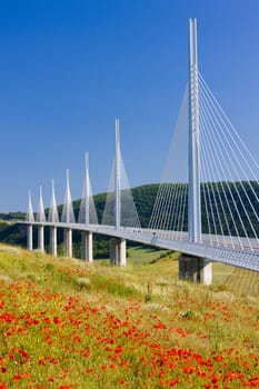 Millau Viaduct, Aveyron D�partement, France