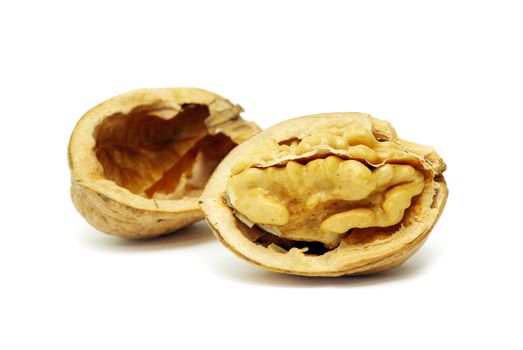  walnuts isolated on a white background