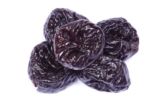 dried plum on a white background