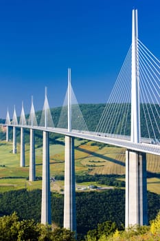 Millau Viaduct, Aveyron D�partement, France