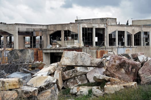 Old marble processing factory.