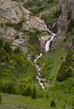 Broken Falls, Grand Teton National Park, Teton County, Wyoming, USA