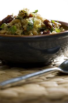 couscous salad with pine nuts