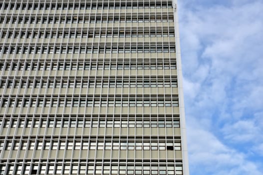 High-rise urban building. Abstract modern architecture background.