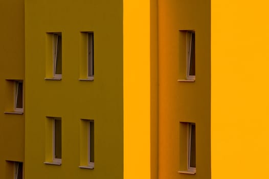 detail of apartment building