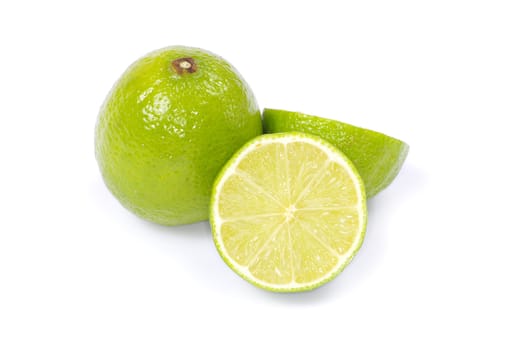 lime isolated on white background