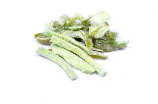 dried fruit on white background