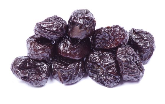 dried plum on a white background