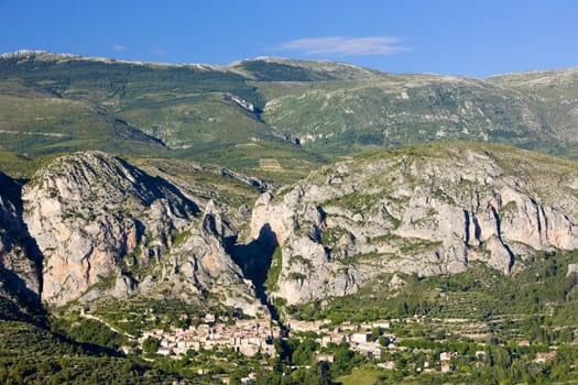Moustiers Sainte Marie, Alpes-de-Haute-Provence Departement, France