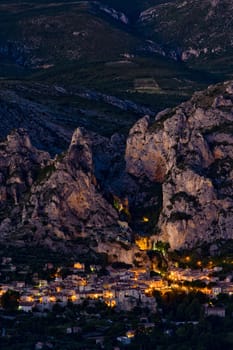 Moustiers Sainte Marie, Alpes-de-Haute-Provence Departement, France