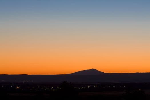 dusk, Alpes-de-Haute-Provence Departement, France