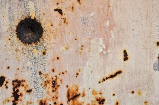 Scratched rusty metal surface. Abstract industrial texture.