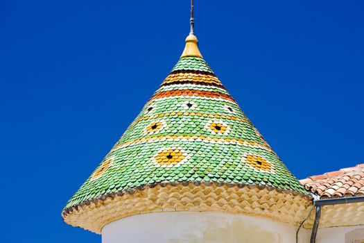 chateau''s detail in Aiguines, Var Departement, Provence, France