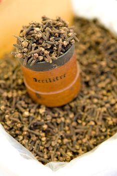 spices, street market in Castellane, Provence, France