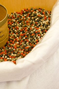 pepper, street market in Castellane, Provence, France