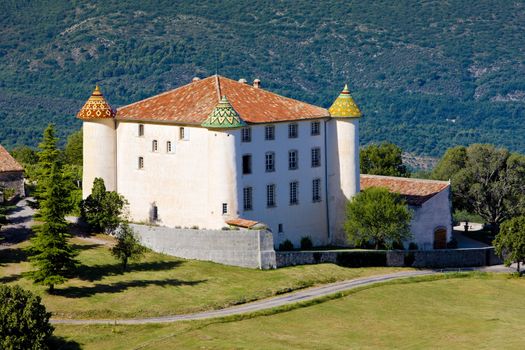 chateau in Aiguines, Var Departement, Provence, France