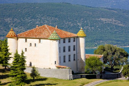 chateau in Aiguines, Var Departement, Provence, France