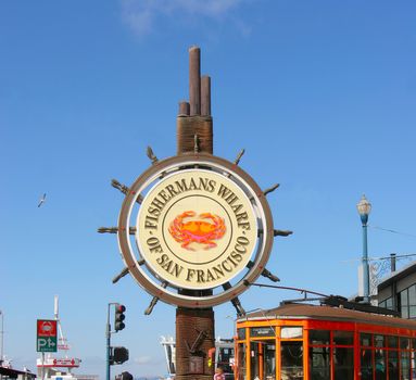 Fishermans Wharf area in San Francisco CA.