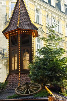 Christmas market in the center of Bonn, Germany