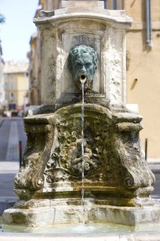 fountain, Aix-en-Provence, Provence, France
