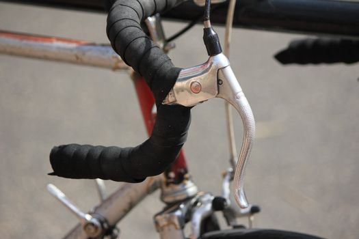 bike grey and white