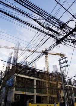 construction site in asia, photos taken in philippines