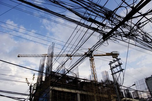 construction site in asia countries, photos taken in philippines