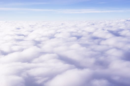 Photo of clouds taken from above 