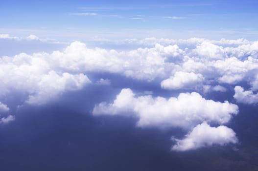 Photo of clouds taken from above 
