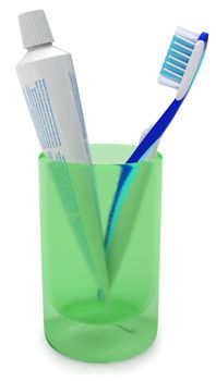 Toothbrush in a cup