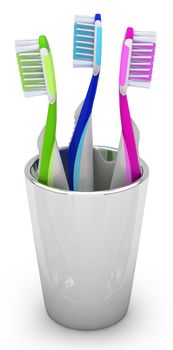 Toothbrush in a cup