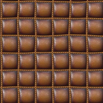 shinning brown leather upholstery