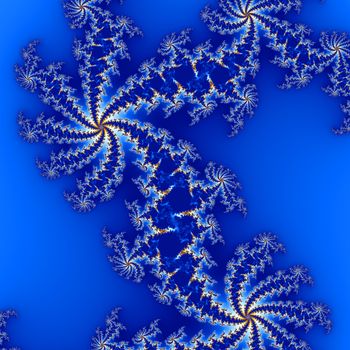 fractal design for background in blue