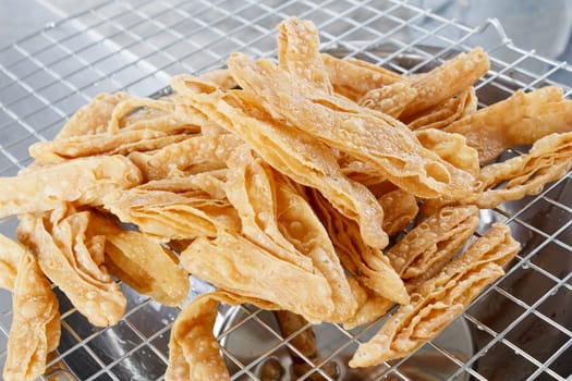 Crispy roti, kind of Indian food made of flour