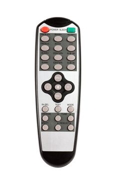 Remote control isolted over white