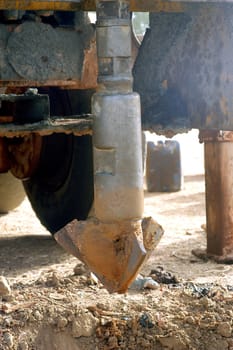 All stages of the drilling of a well in Burkina Faso Faso. Water is with 40 meters of depth and it is necessary to use a truck of drilling. To final manual pump will be assembled so that the well is protected from all pollution outside. A well costs 8000 Euro which are financed by humanitarian associations.