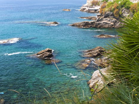 the jagged coast of Genoa Nervi
