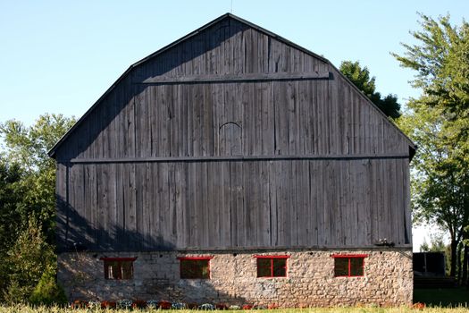 Beautiful Barn side shot in morning sun
