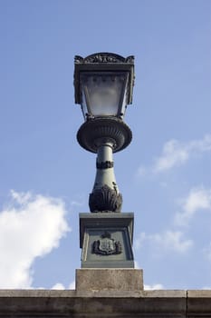 anvient lamp in Budapest, Hungary
